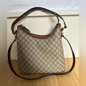 Linea A Hobo Gucci Coated Canvas Large handbag